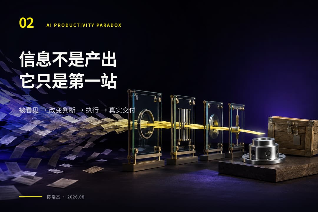 信息从被看见到形成行动和经济结果的价值链