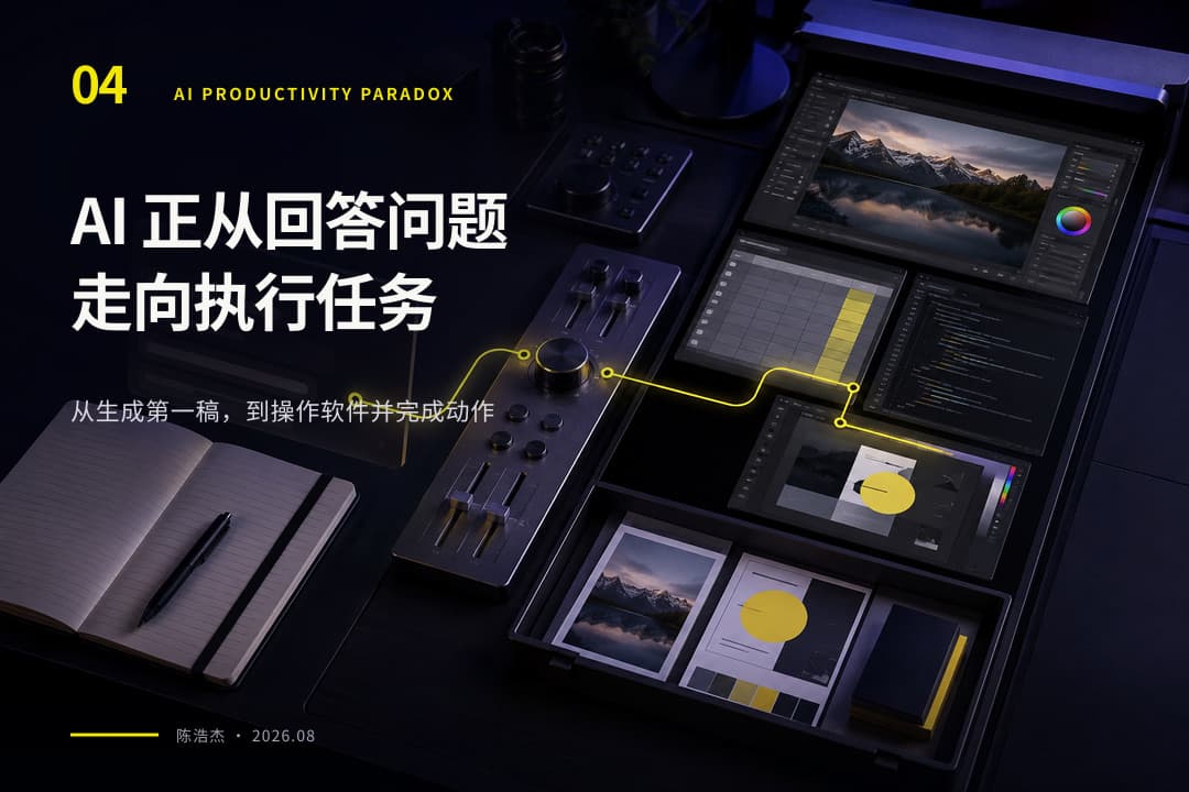 AI 从回答问题走向操作软件并交付成品