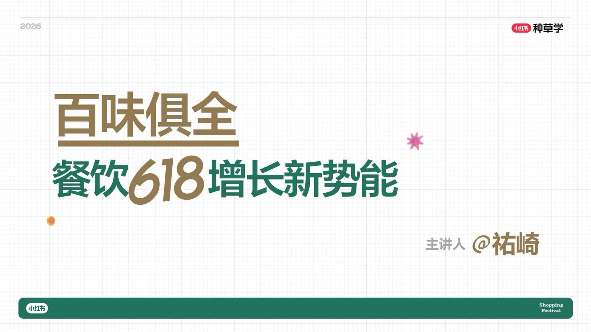 小红书餐饮行业 618 内容增长趋势 封面